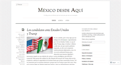 Desktop Screenshot of mexicodesdeaqui.com